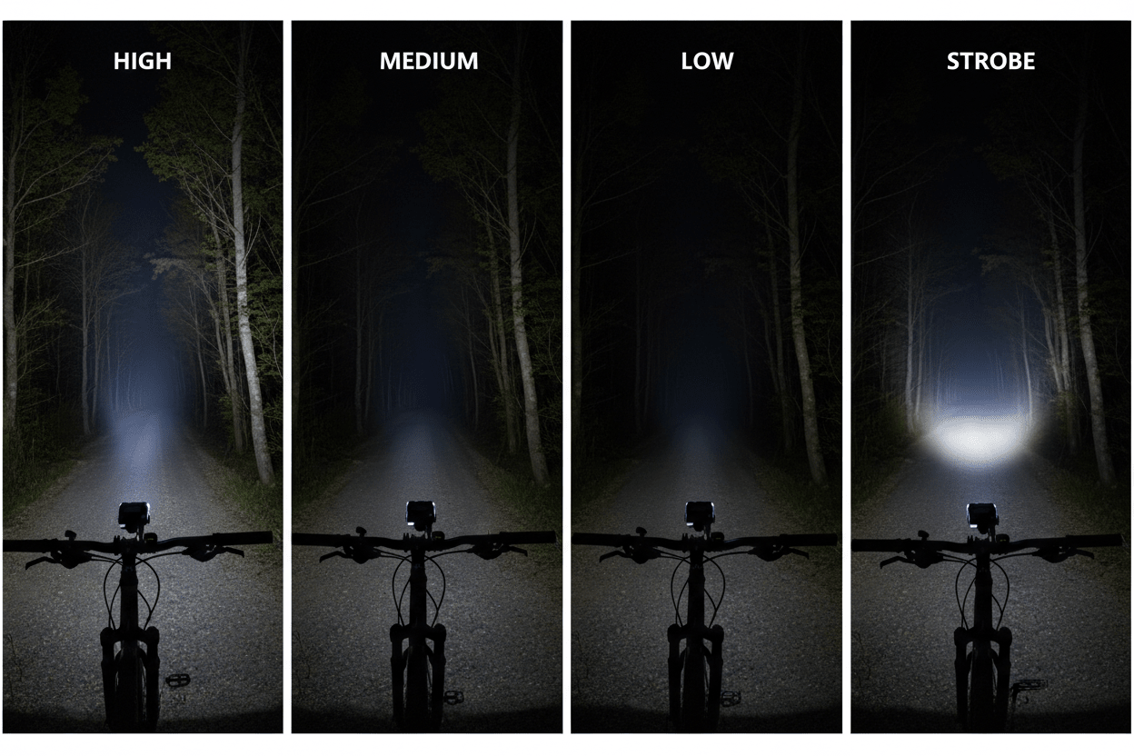 USB Rechargeable Bicycle Light - 12 LED High - Power Bike Headlight - Roamrgear.co.za