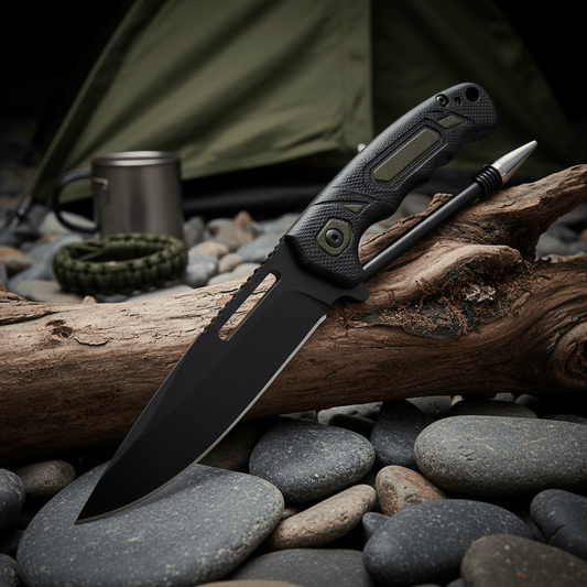 Survival Ops Military Knife - Tactical Blade with Fire Starter & Glass Breaker - Roamrgear.co.za