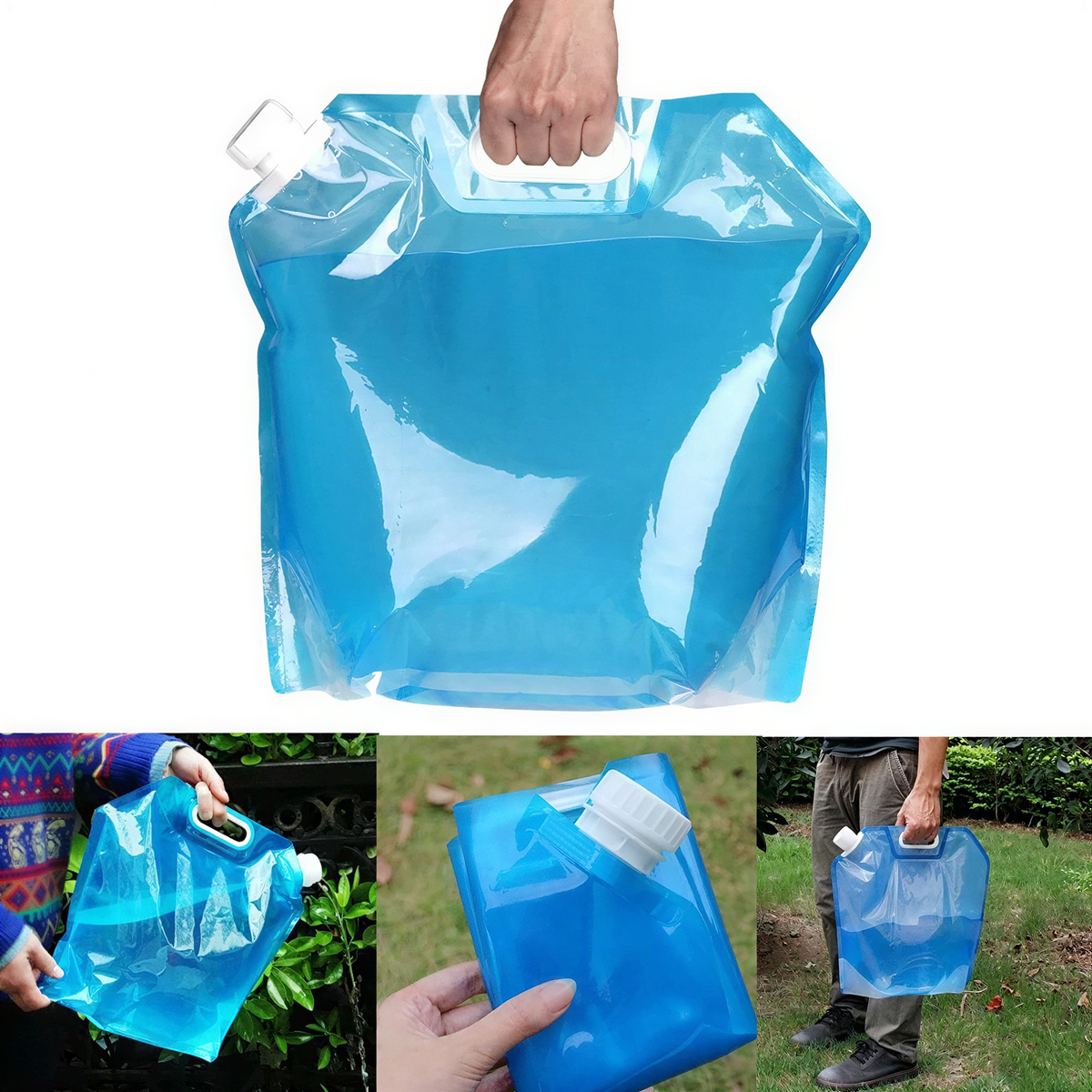 Fully Collapsable / Foldable 10 Litre Drinking Water Bag - Roamrgear.co.za