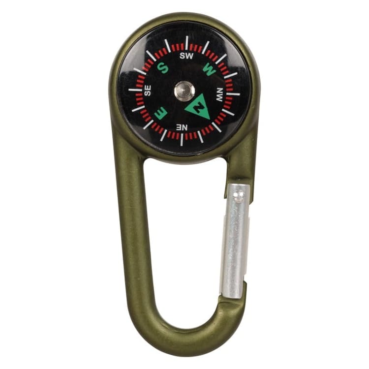 3 in 1 Thermometer Carabiner Mini Compass - Roamrgear.co.za