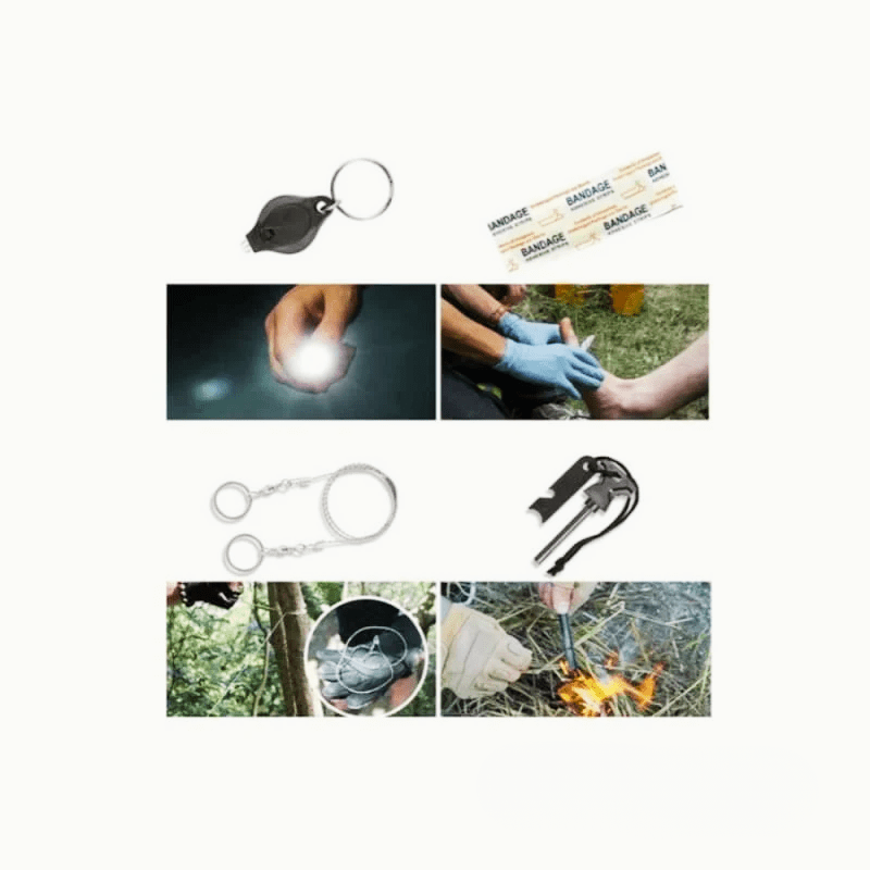 20 Piece Camping/Survival Kit – Waterproof Case | Emergency & Outdoor Gear - Roamrgear.co.za