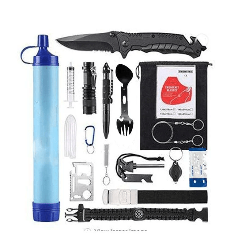20 Piece Camping/Survival Kit – Waterproof Case | Emergency & Outdoor Gear - Roamrgear.co.za