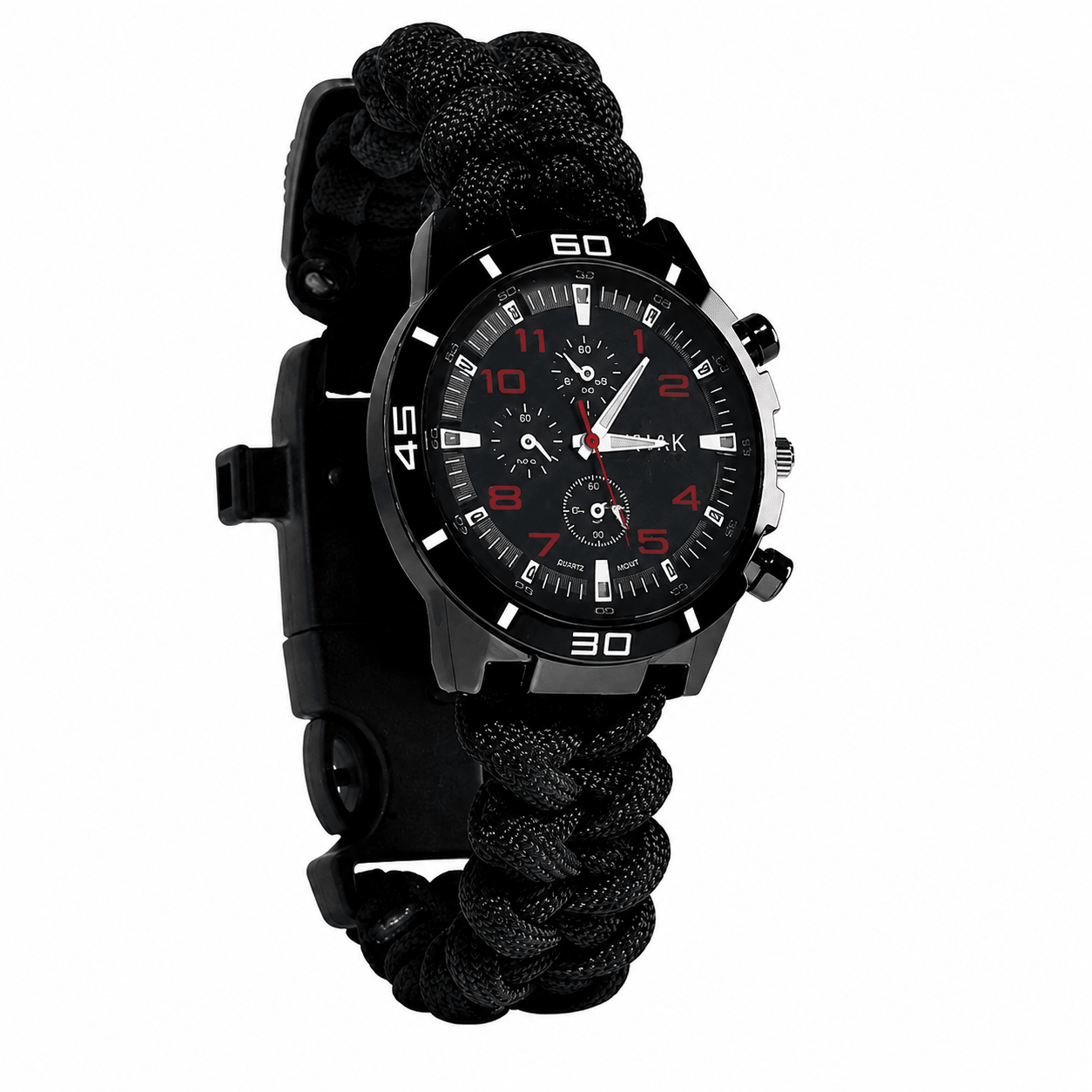 6 - in - 1 Survival Paracord Watch | Compass, Firestarter, Whistle & Emergency Tools - Roamrgear.co.za