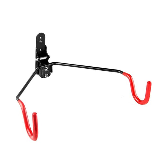 Foldable bike storage wall bracket mount for mountain and road bikes