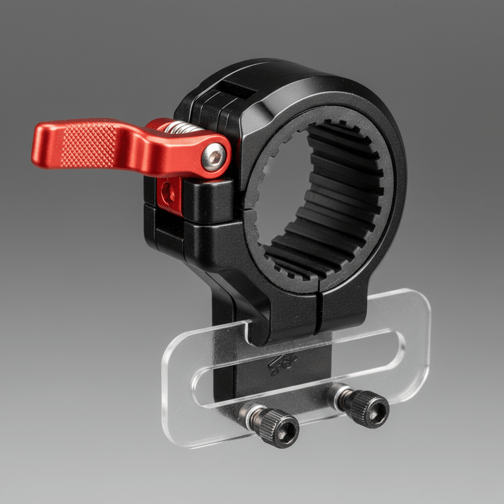 Round Bicycle Number Plate Mount Holder - Race Bike Seat post Attachment - Roamrgear.co.za