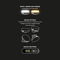 Silva Glow Recharge Camping Lamp – Black | 350 Lumen USB - C Rechargeable - Roamrgear.co.za