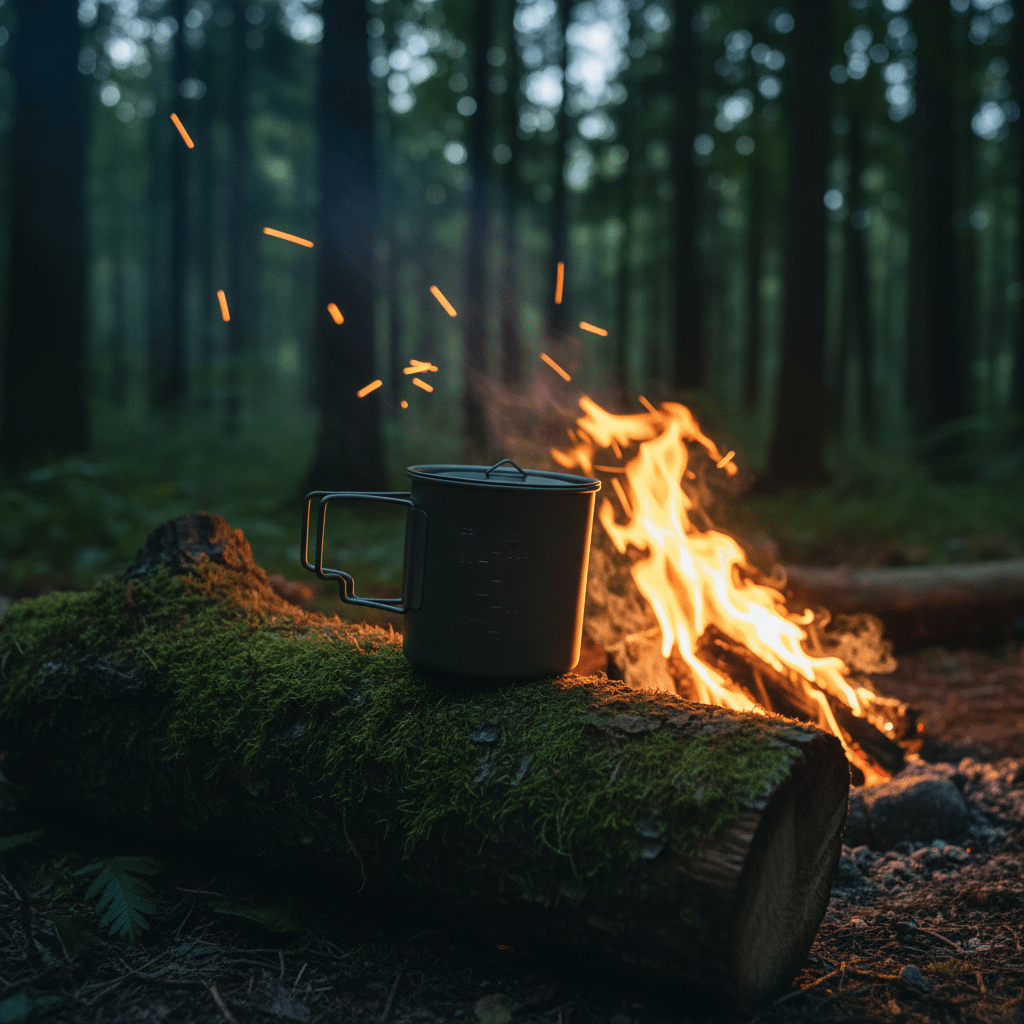 Roamr Titanium Camping Mug / Pot — 500ml Mug | 750ml Pot (with Mesh Bag) - Roamrgear.co.za