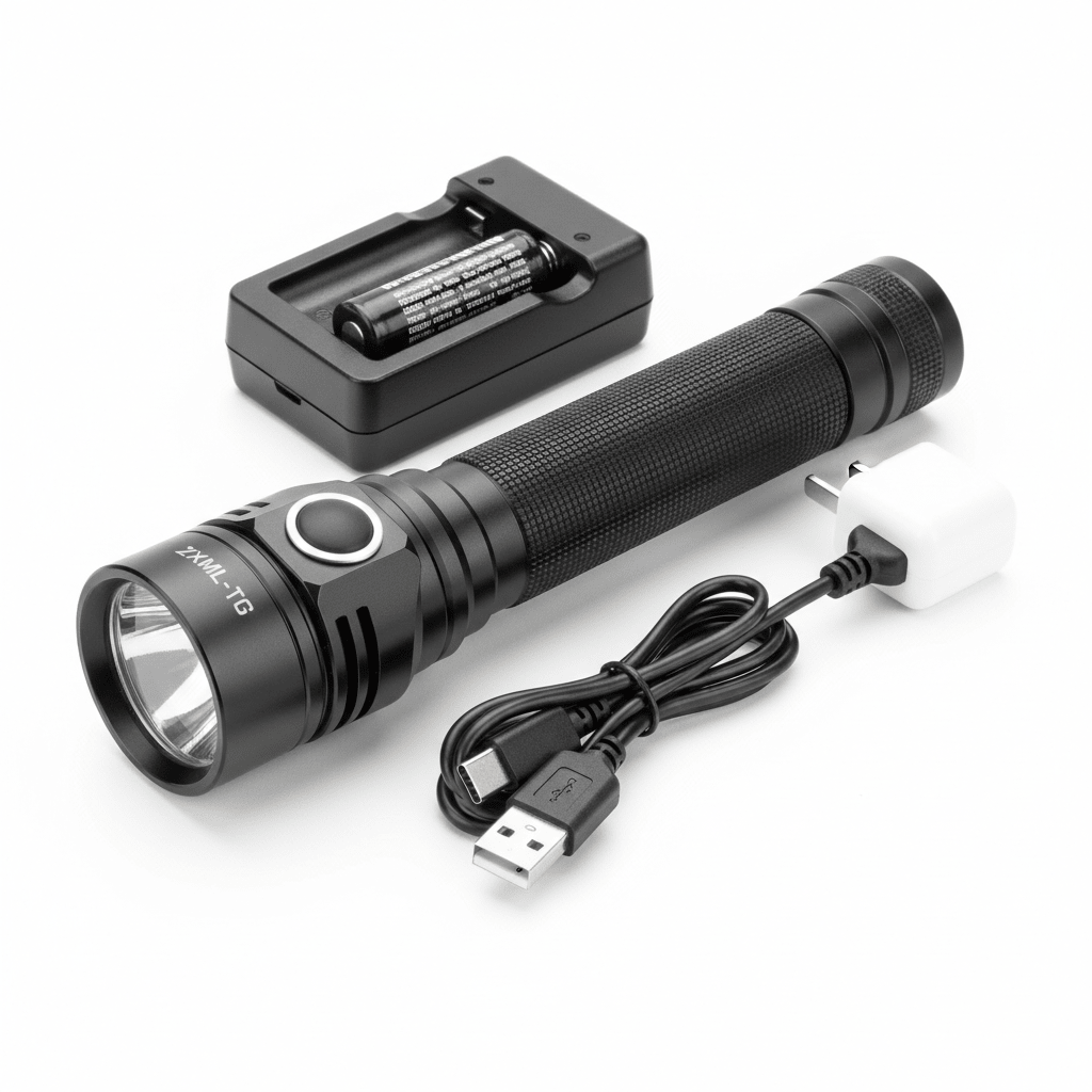 XML - T6 Aluminium Zoomable Ultra Compact EDC LED Flashlight Set - Roamrgear.co.za