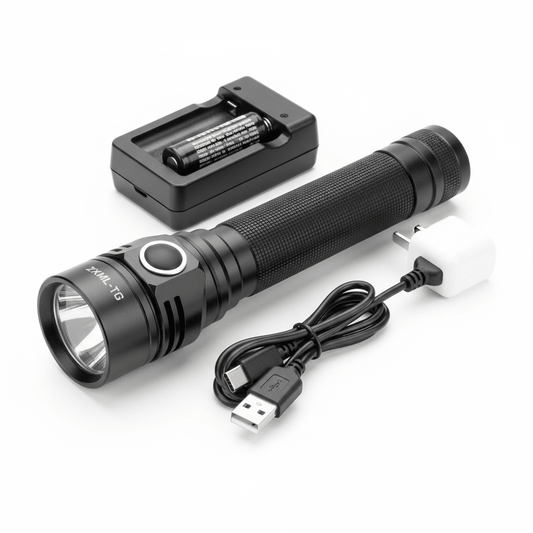 XML - T6 Aluminium Zoomable Ultra Compact EDC LED Flashlight Set - Roamrgear.co.za