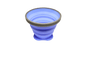 Outdoor Elements Pop Up Cup in blue - collapsible silicone camping cup, part of the Family Cook Set