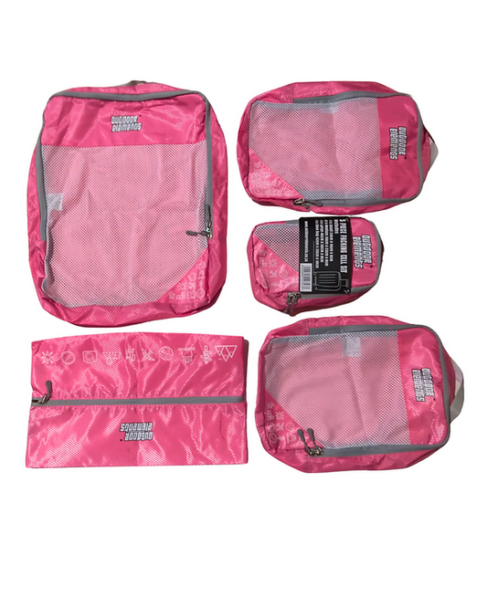 Outdoor Elements 5-Piece Packing Cell Set Pink – all cells laid out