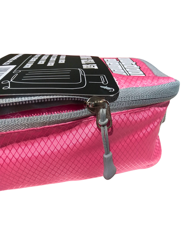 Outdoor Elements 5-Piece Packing Cell Set Pink – zipper detail