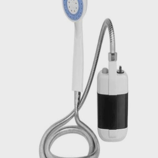 Setup and water-flow demo of the Roamrgear Rechargeable Portable Outdoor Shower