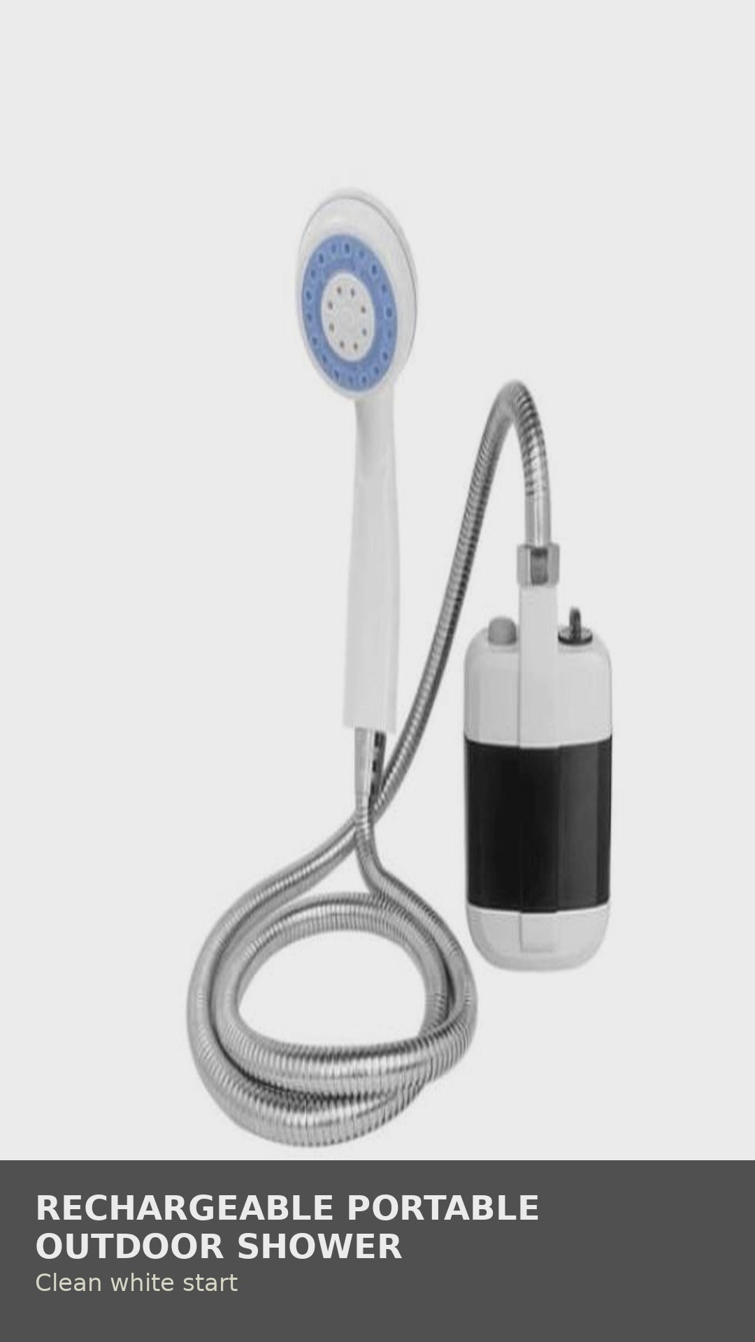 Setup and water-flow demo of the Roamrgear Rechargeable Portable Outdoor Shower