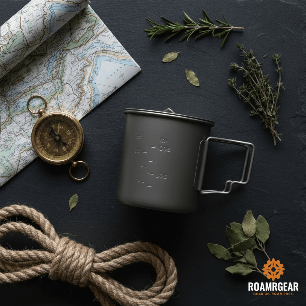 Trail Cook Kit Bundle — Titanium Mug/Pot + Primus Stove + Cutlery Set - Roamrgear.co.za