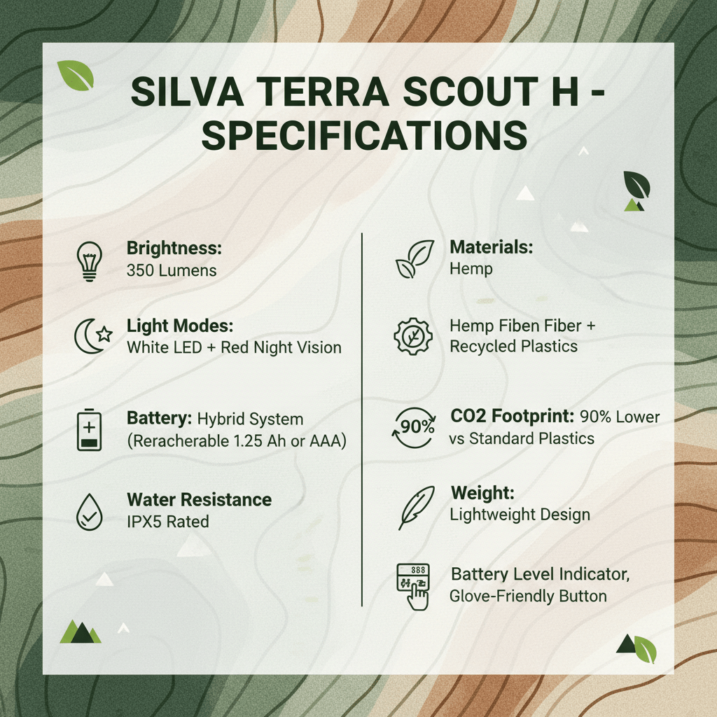 Silva Terra Scout H Rechargeable Headlamp 350 Lumen - Roamrgear.co.za