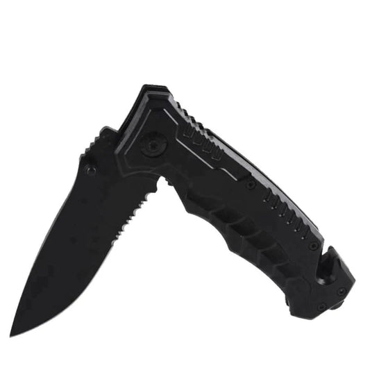 Survival Ops military tactical knife with fire starter and glass breaker