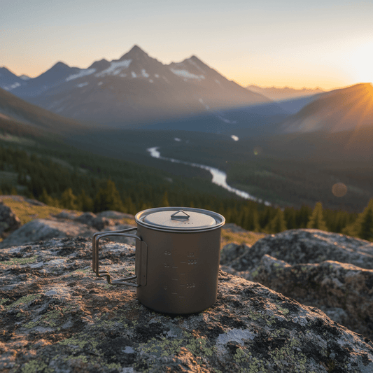 Roamr Titanium Camping Mug / Pot — 500ml Mug | 750ml Pot (with Mesh Bag) - Roamrgear.co.za