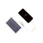 6W waterproof solar panel charger for camping and outdoor adventures