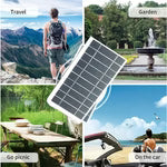 6W solar panel charger monocrystalline cells waterproof construction